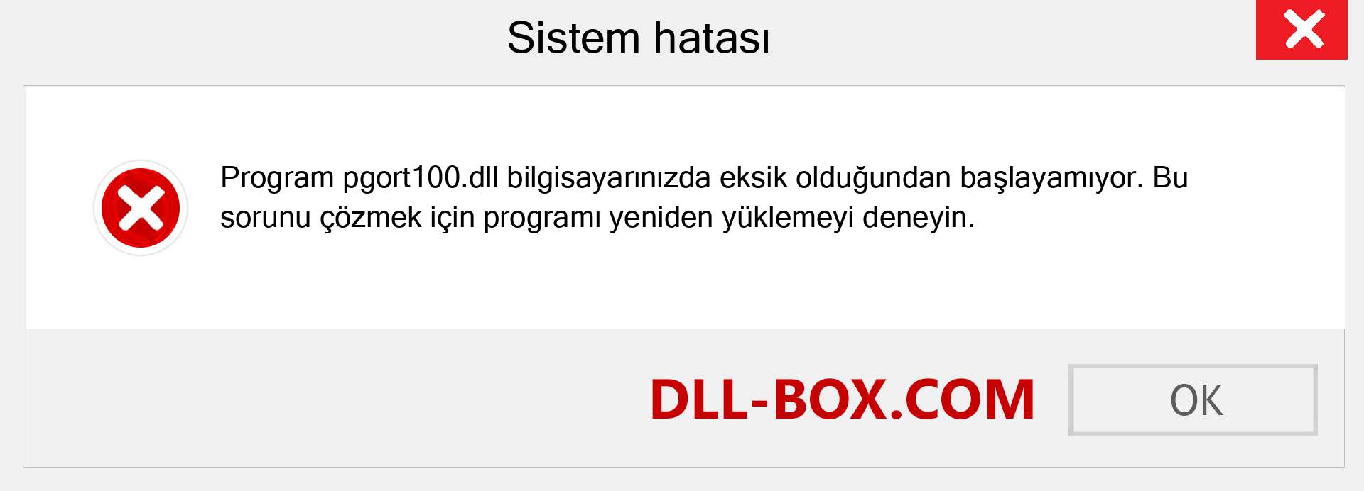 pgort100.dll dosyası eksik mi? Windows 7, 8, 10 için İndirin - Windows'ta pgort100 dll Eksik Hatasını Düzeltin, fotoğraflar, resimler